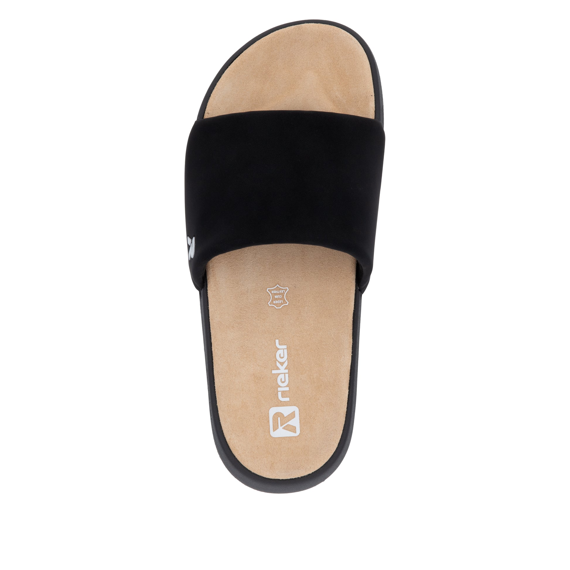 Black Slip-On Sandals for Men | Rieker U3250-00