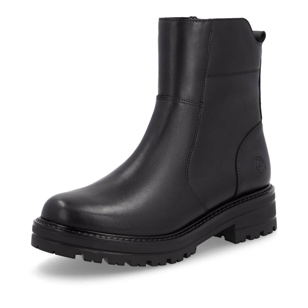 Black Zip Boots for Women | Remonte D2285-00