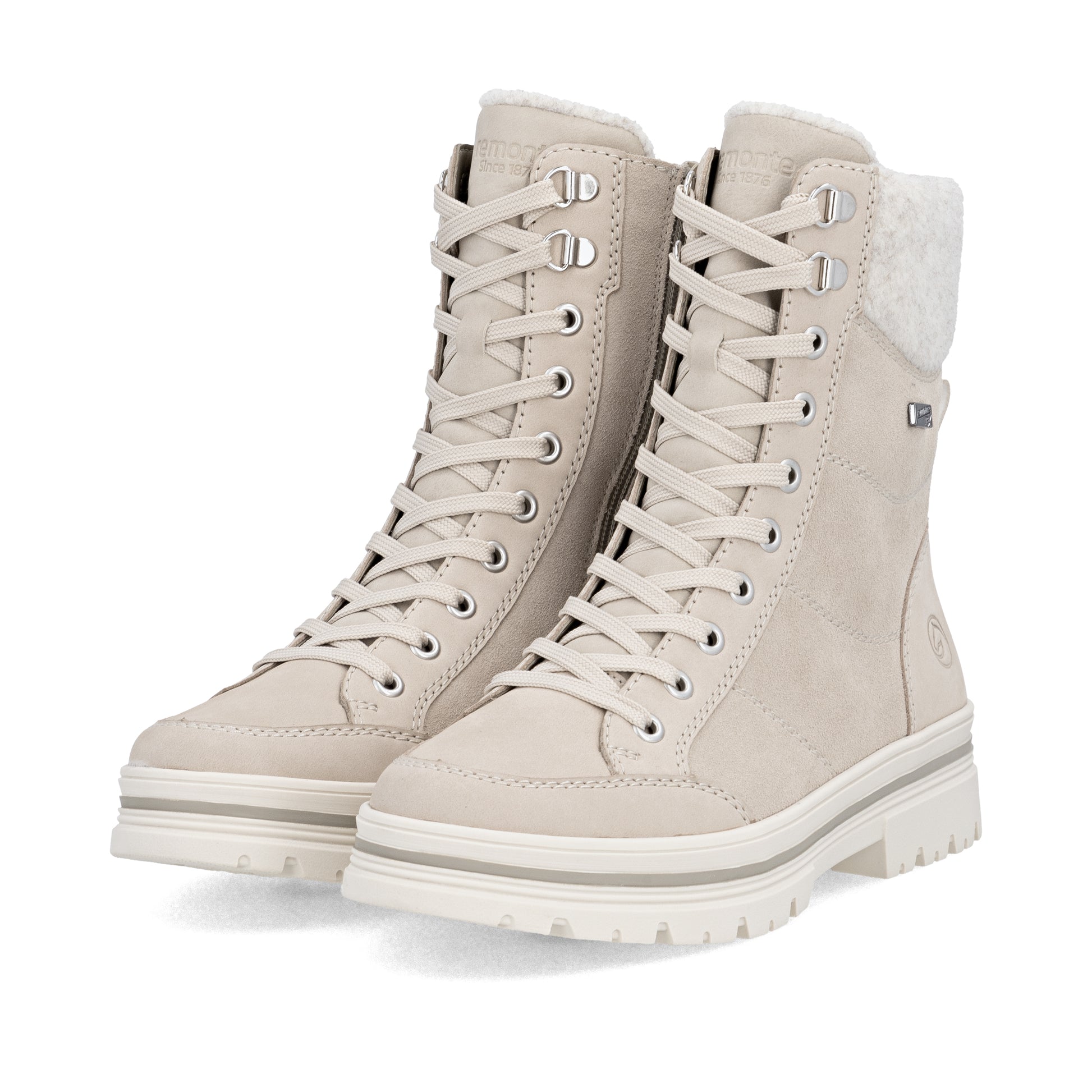 Beige Zip Boots for Women | Remonte D2U70-62