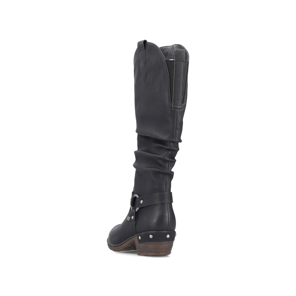 Black Zip Boots for Women | Rieker 93670-00