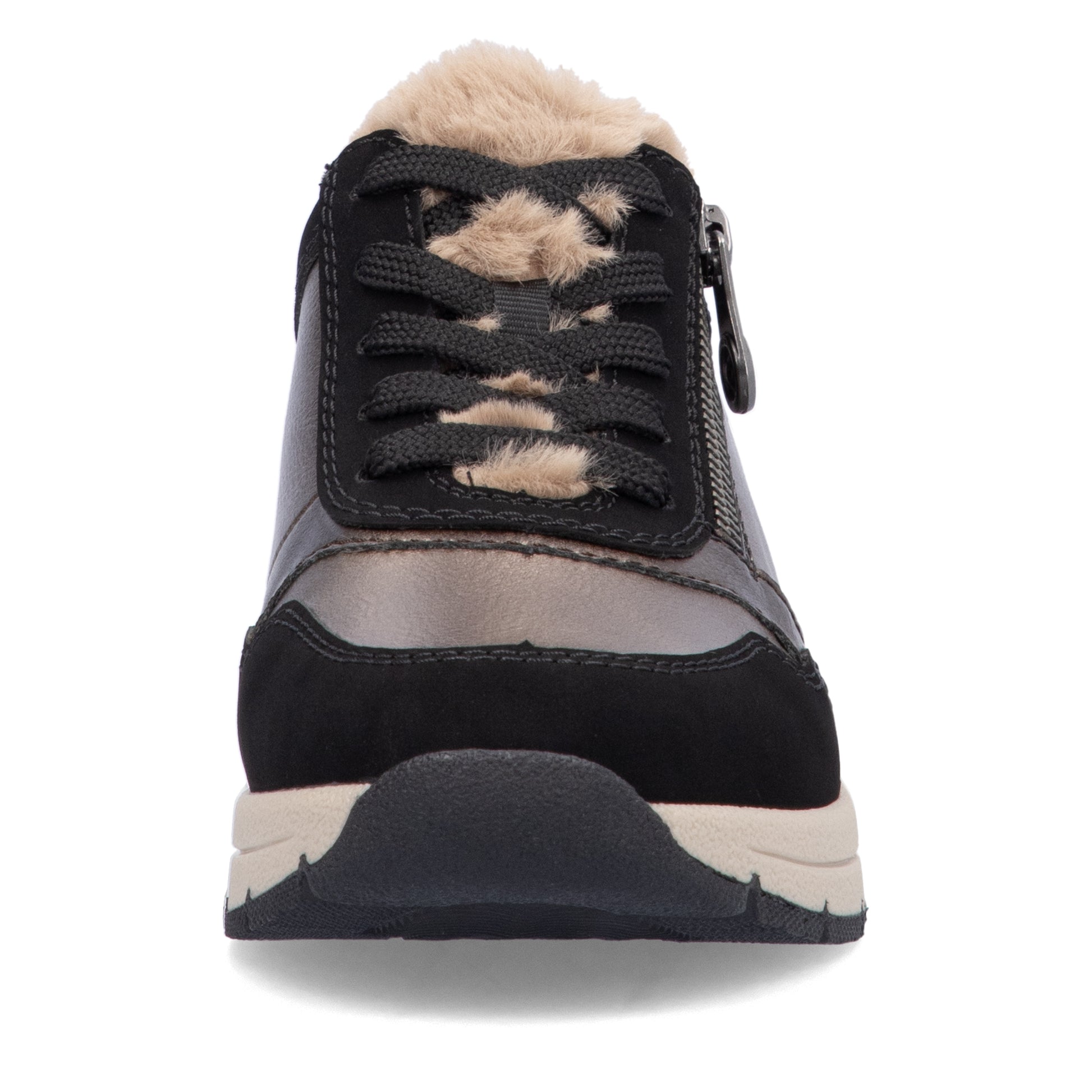Beige Zip Shoes for Women | Rieker N9301-90
