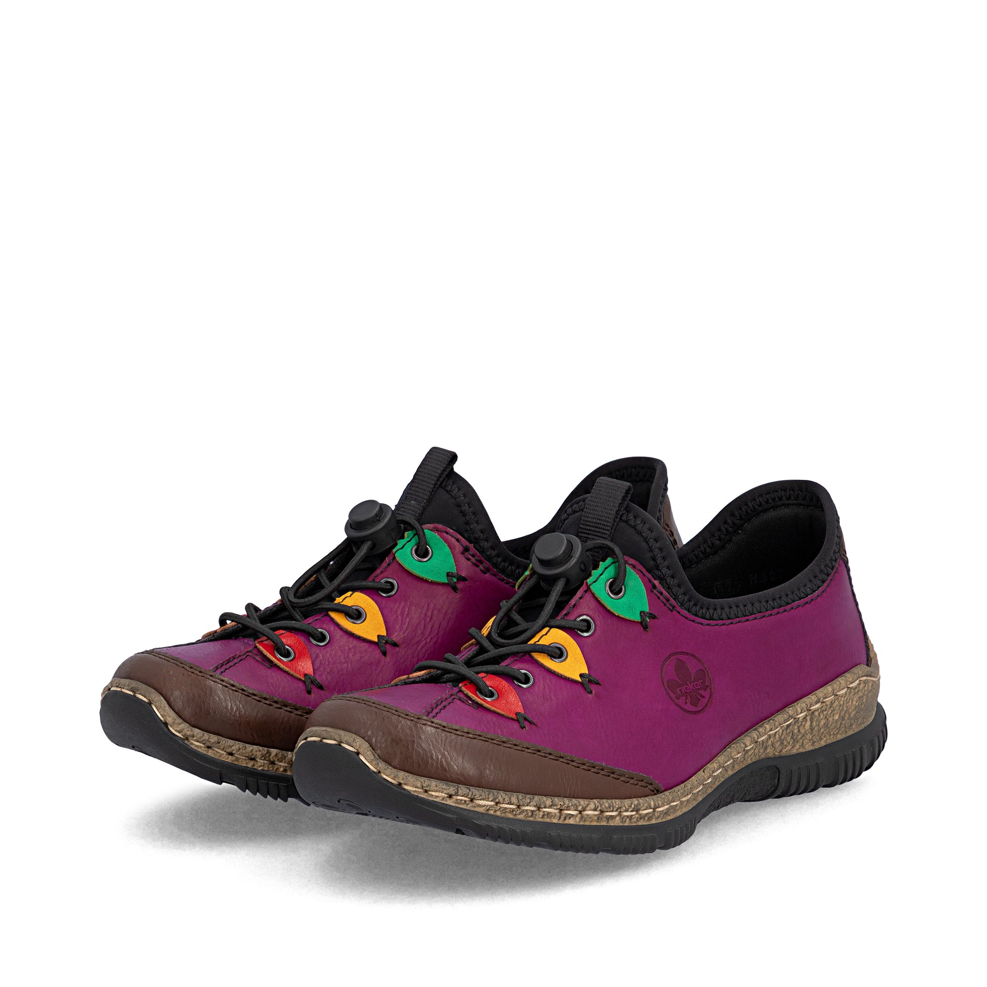 Pink Elasticated Shoes for Women | Rieker N3271-30