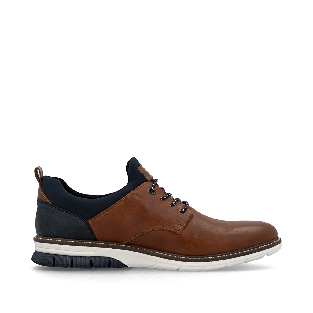 Brown Elasticated Shoes for Men | Rieker 14454-22