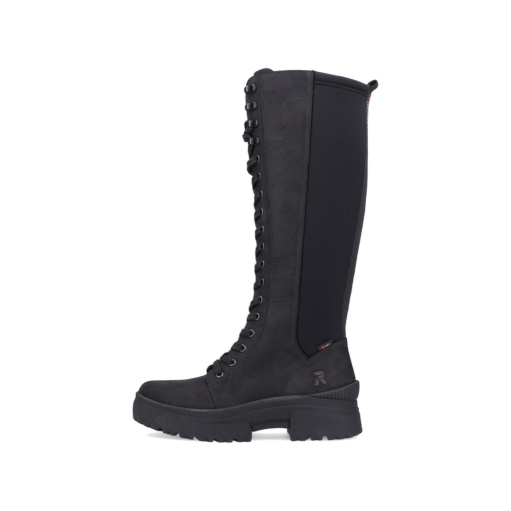 Black Zip Boots for Women | Rieker Sport W0390-00