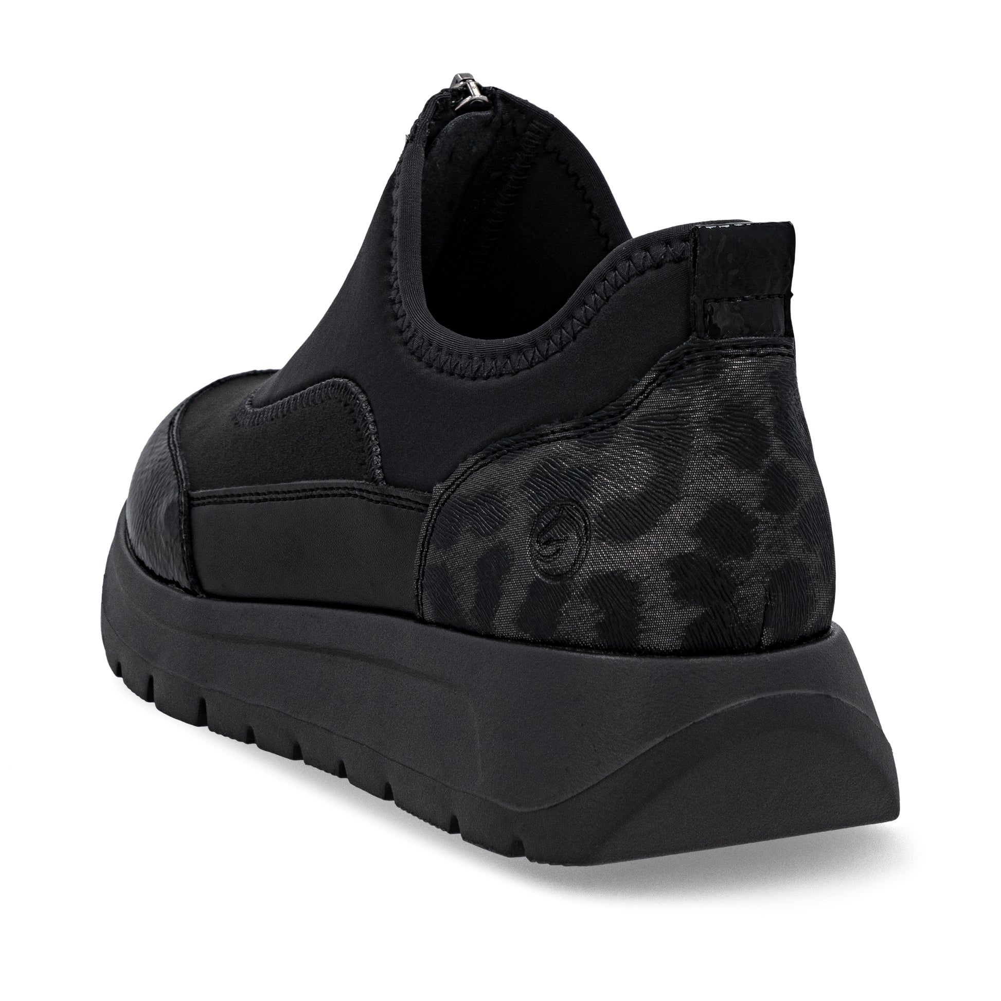 Black Zip Shoes for Women | Remonte D2V01-04