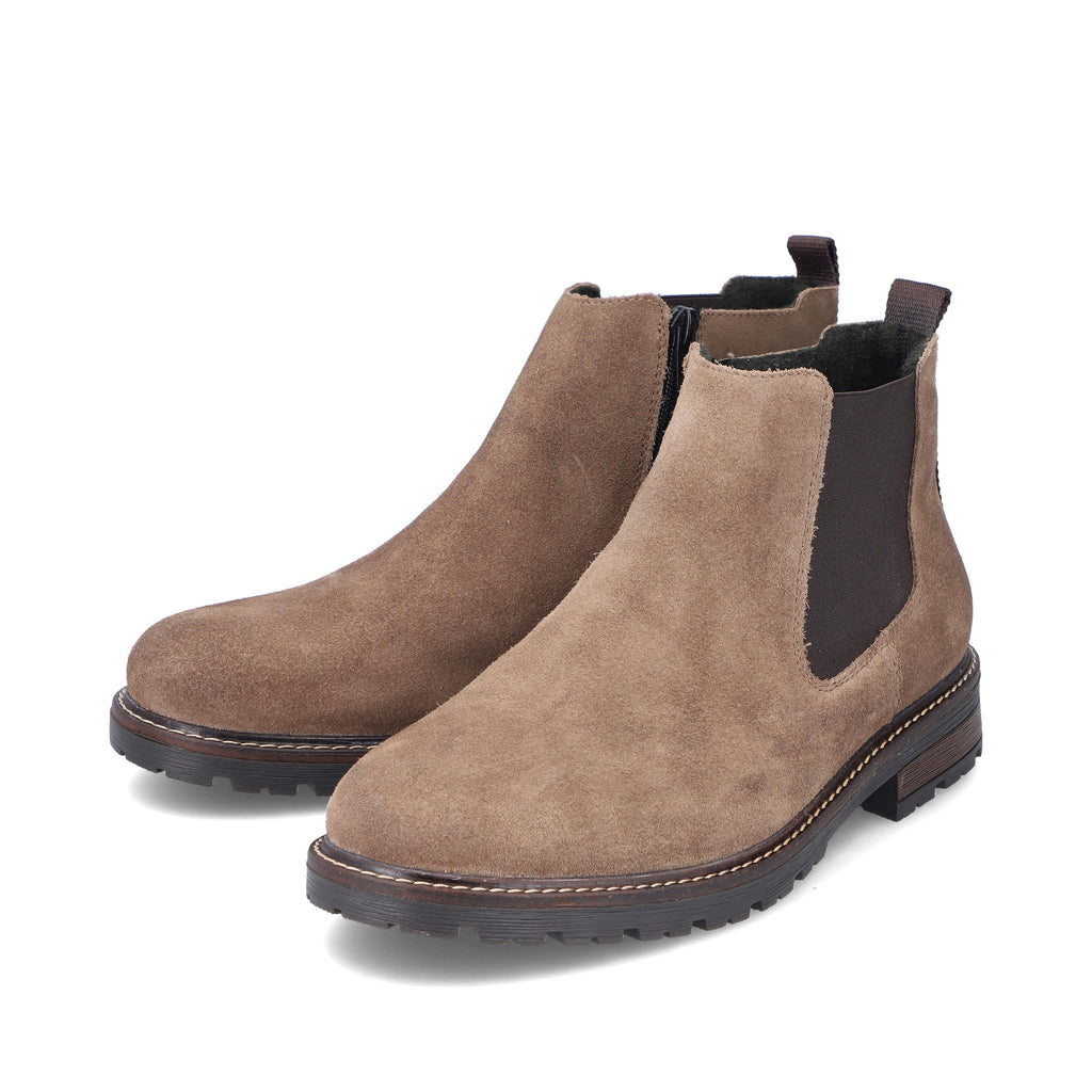 Beige Zip Boots for Men | Rieker 32051-64