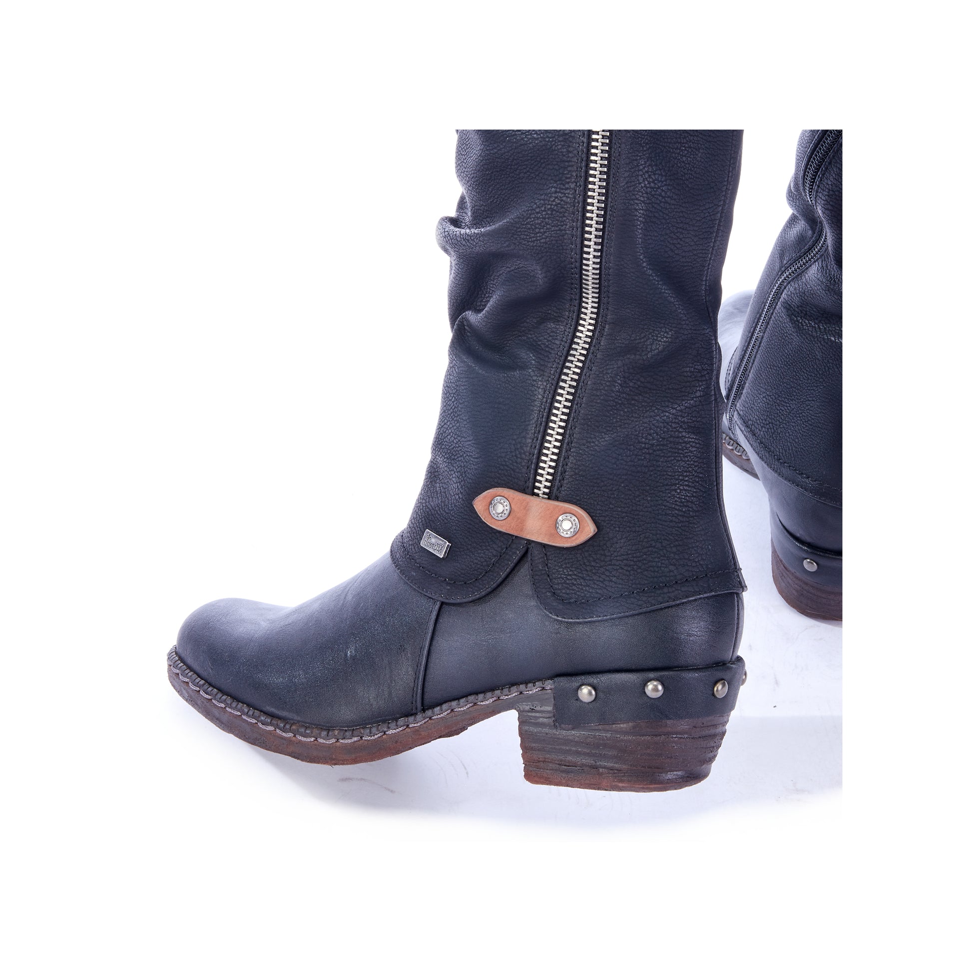 Black Zip Boots for Women | Rieker 93655-00