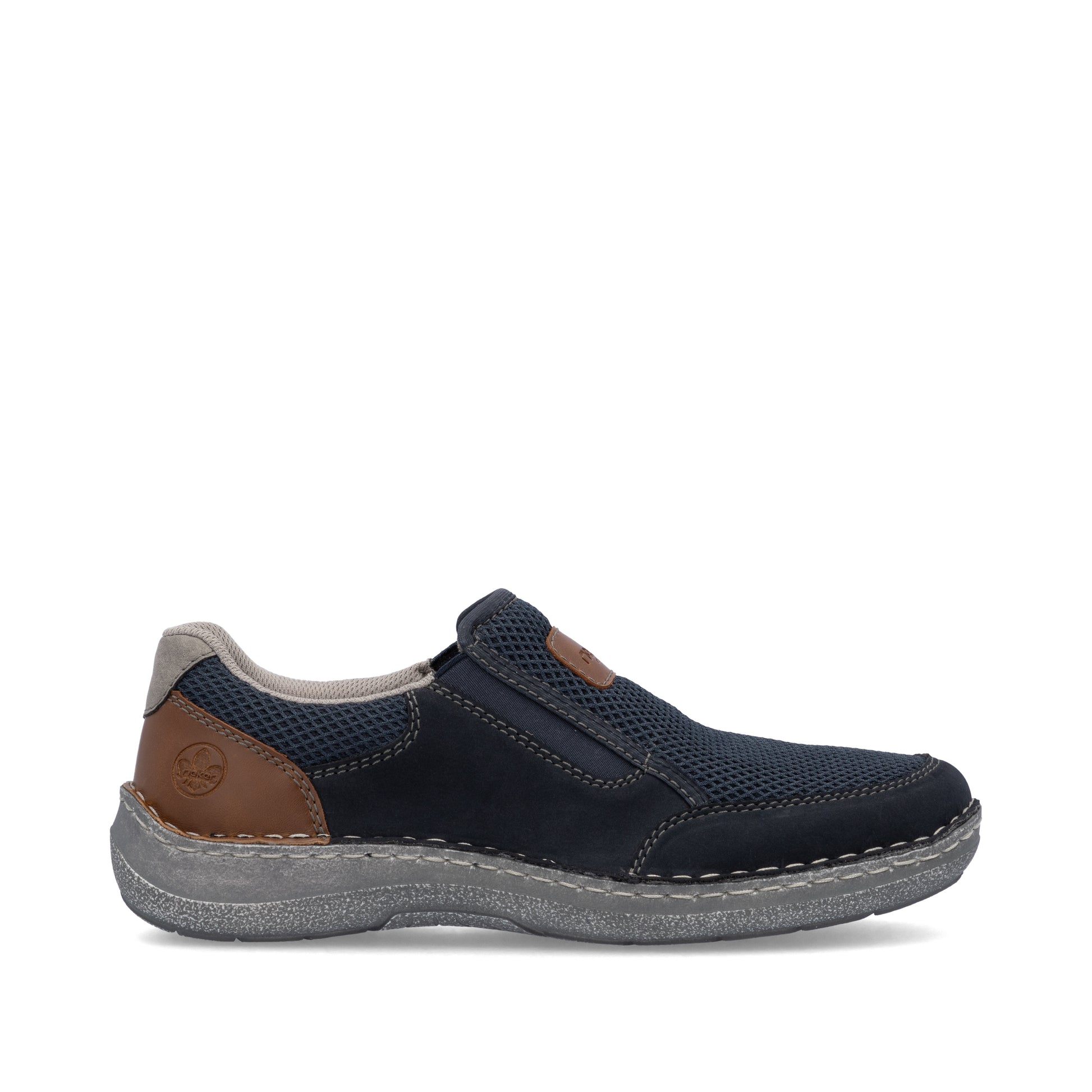 Blue Elasticated Shoes for Men | Rieker 03053-14