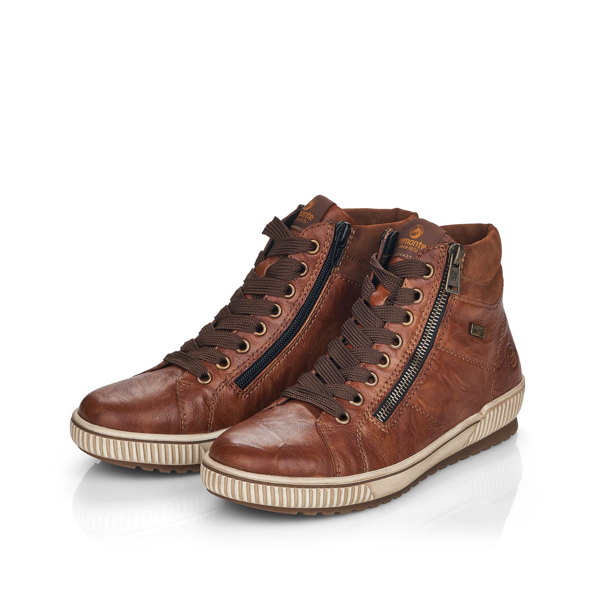 Brown Zip Boots for Women | Remonte D0772-22