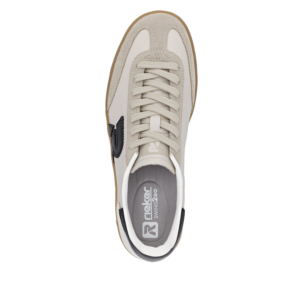 Beige Elasticated Shoes for Women | Rieker W2200-60