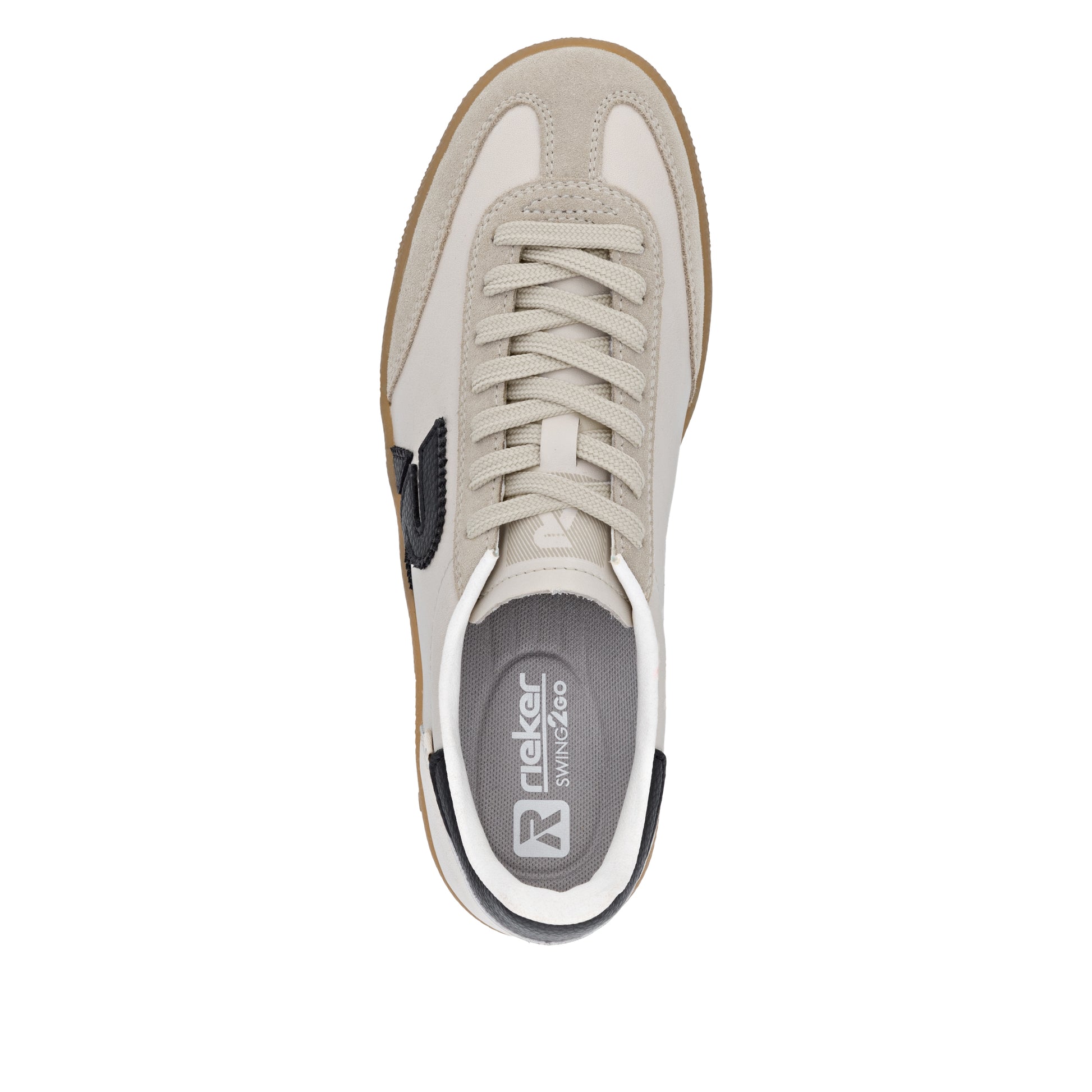 Beige Elasticated Shoes for Women | Rieker W2200-60