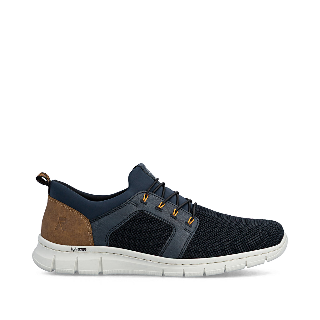 Blue Elasticated Shoes for Men | Rieker B7796-14