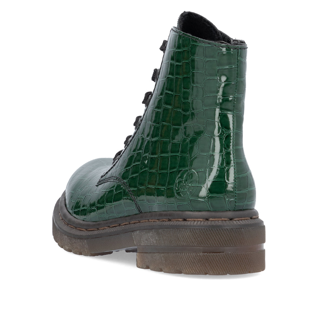 Green Zip Boots for Women | Rieker 78240-54