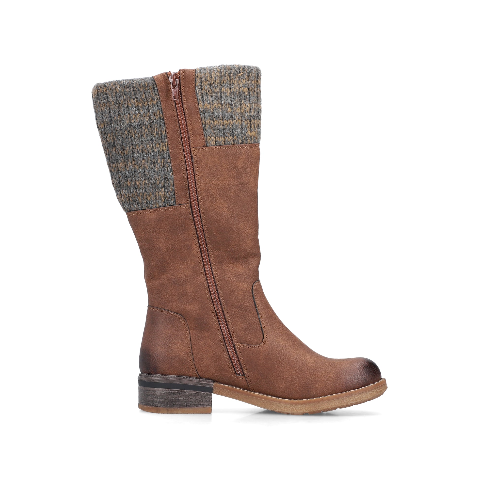 Brown Zip Boots for Women | Rieker 94692-24