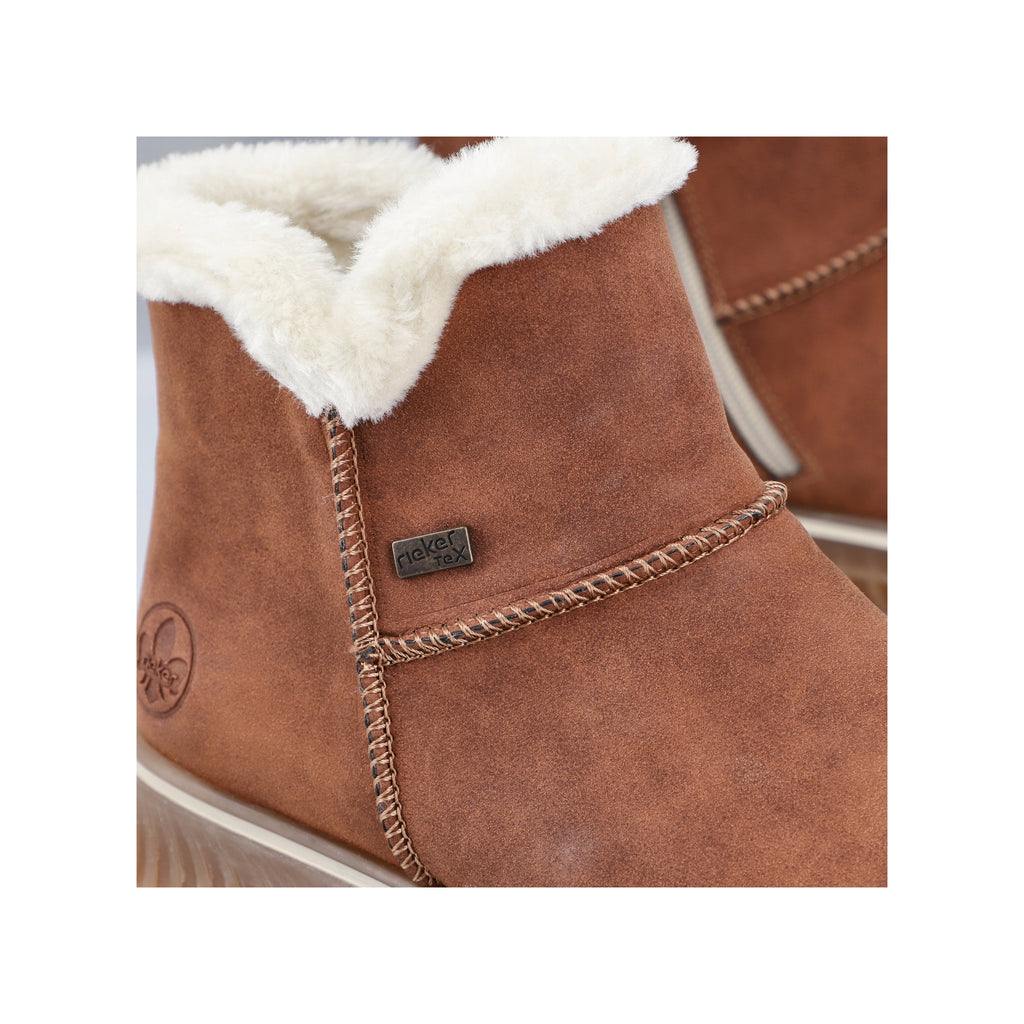Brown Zip Boots for Women | Rieker 74260-25