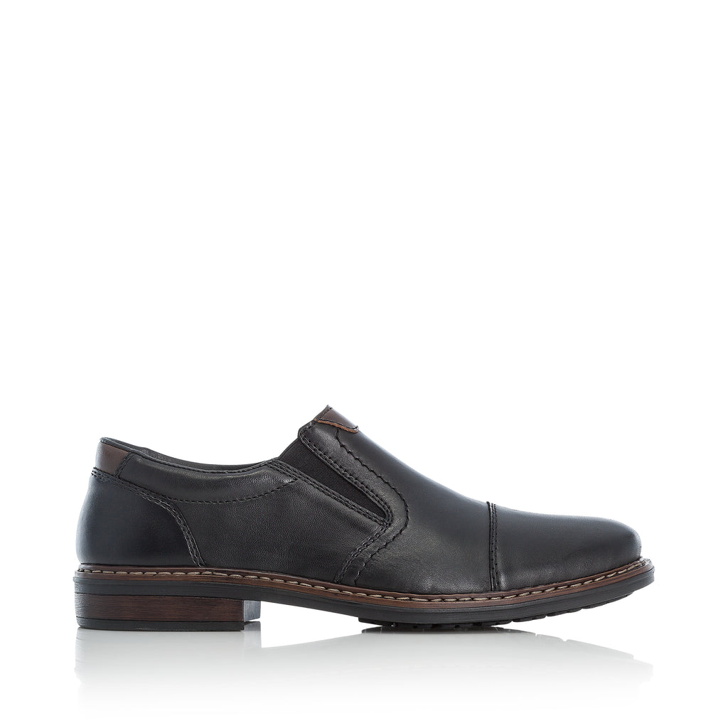Black Elasticated Shoes for Men | Rieker 17659-00