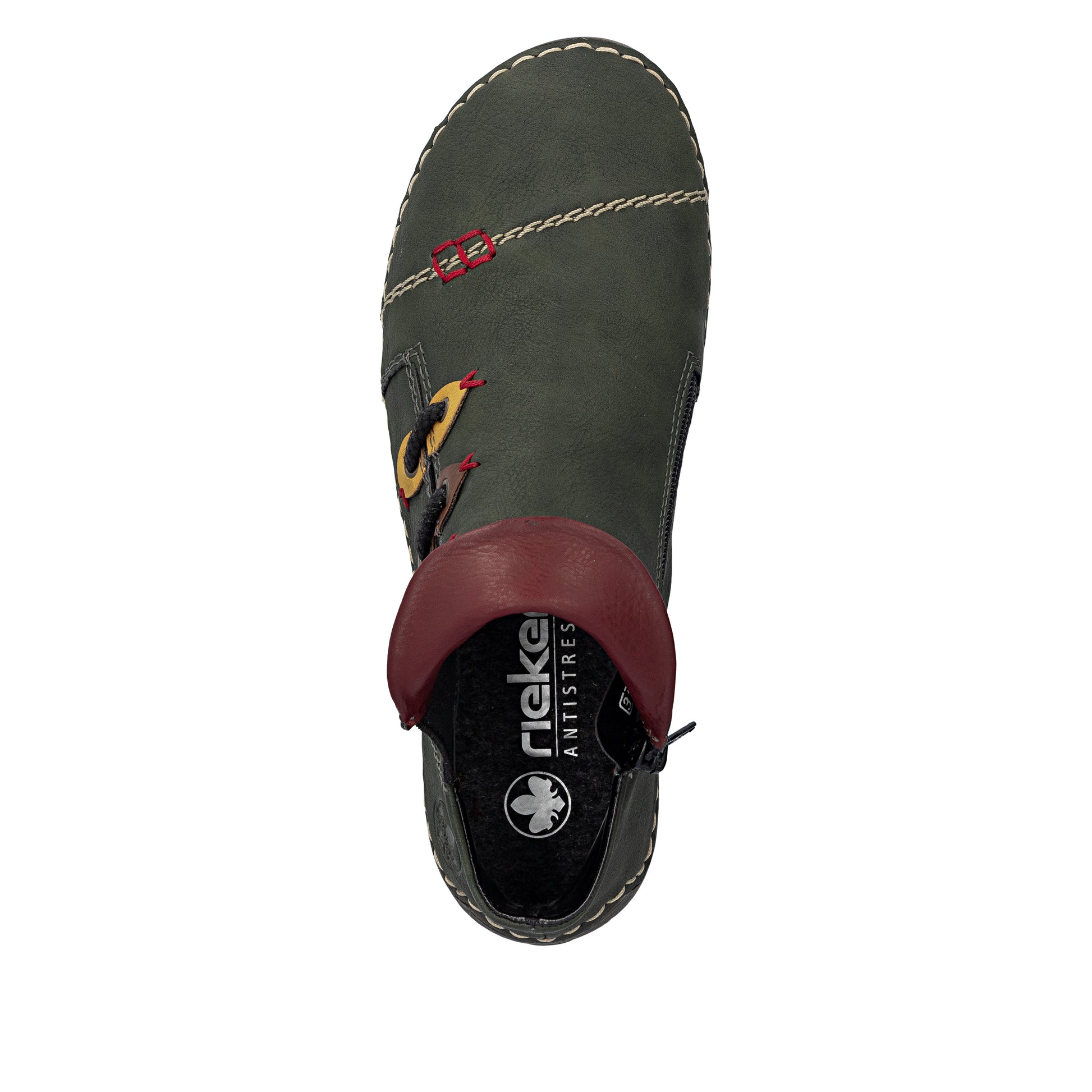 Green Zip Boots for Women | Rieker 72581-54