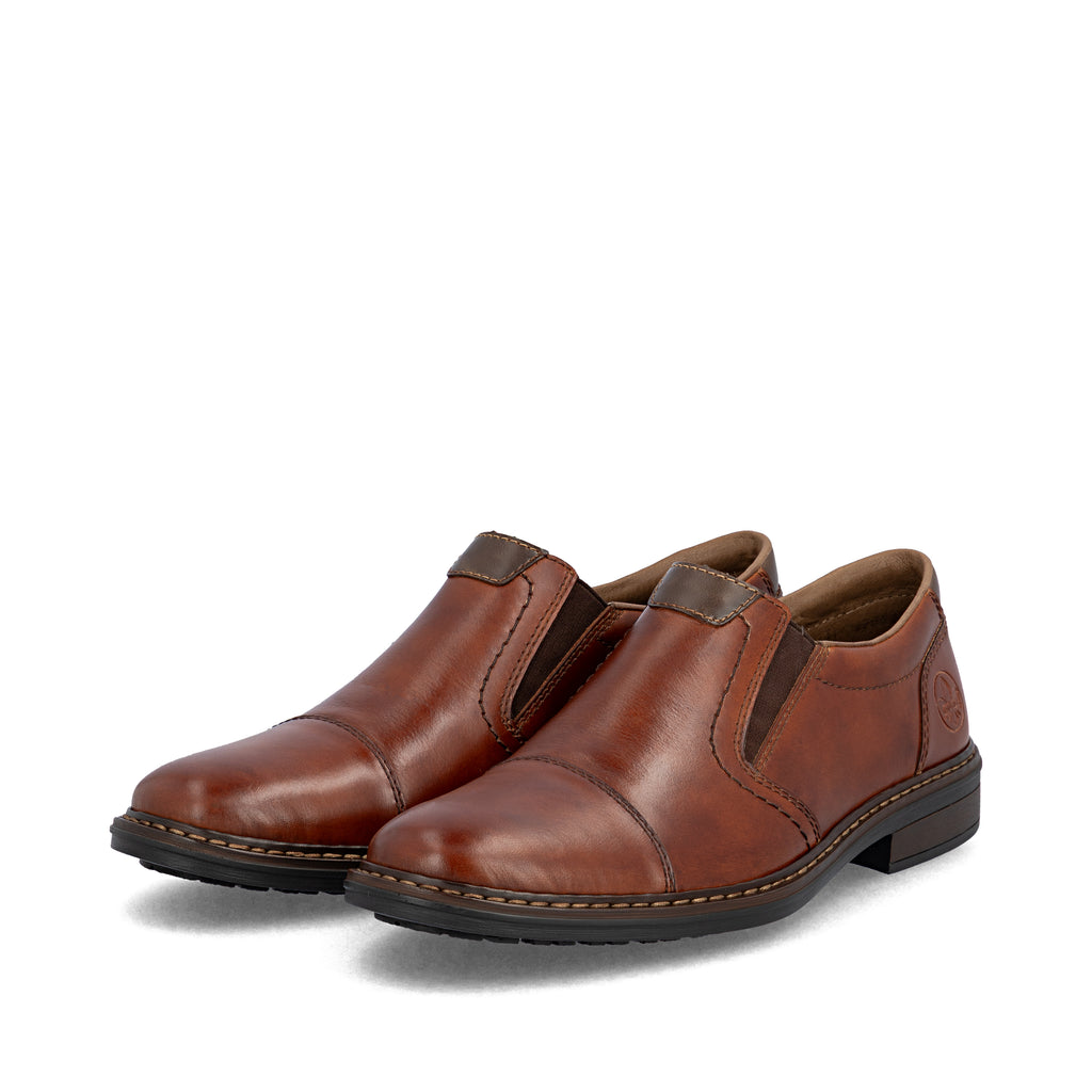 Brown Elasticated Shoes for Men | Rieker 17659-23
