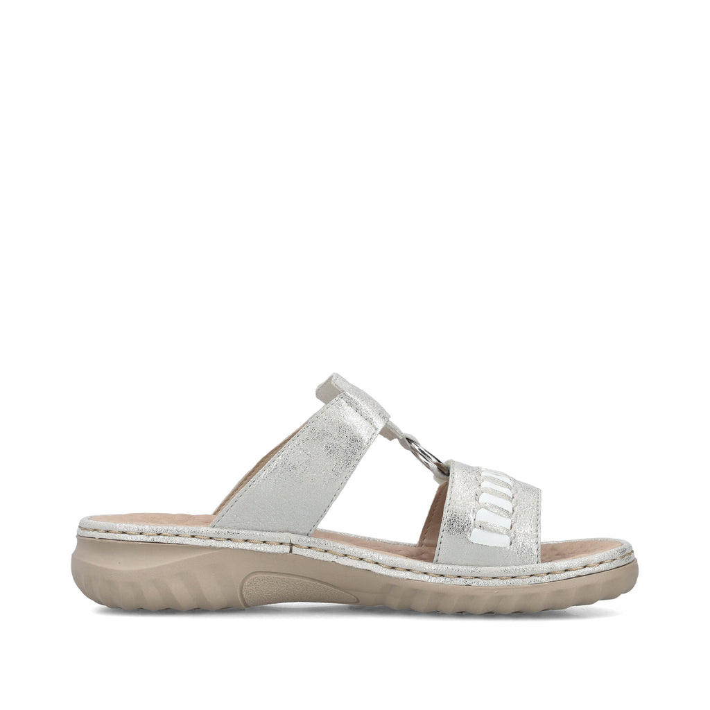 Grey Hook & Loop Sandals for Women | Rieker 60481-40