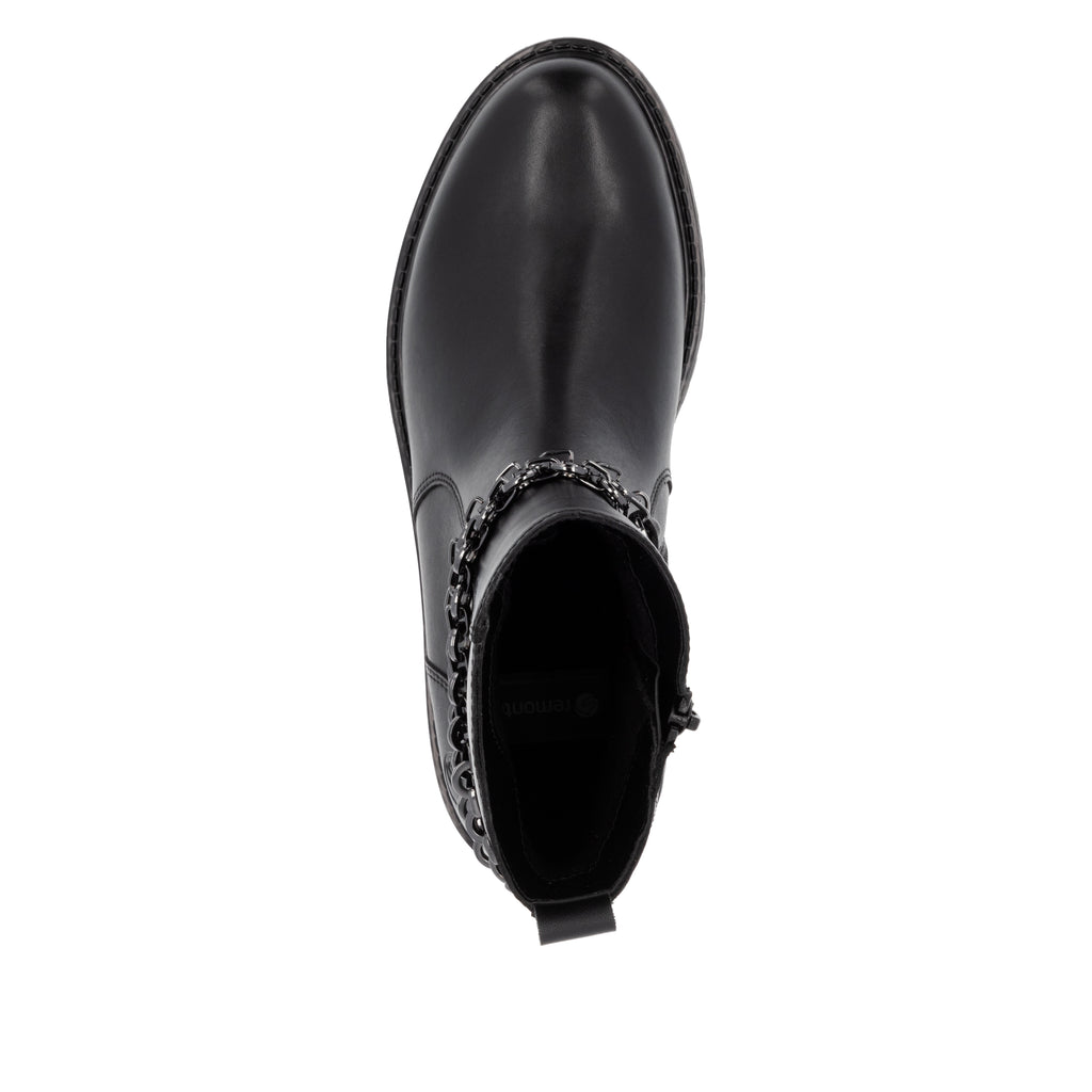 Black Zip Boots for Women | Remonte D2285-00