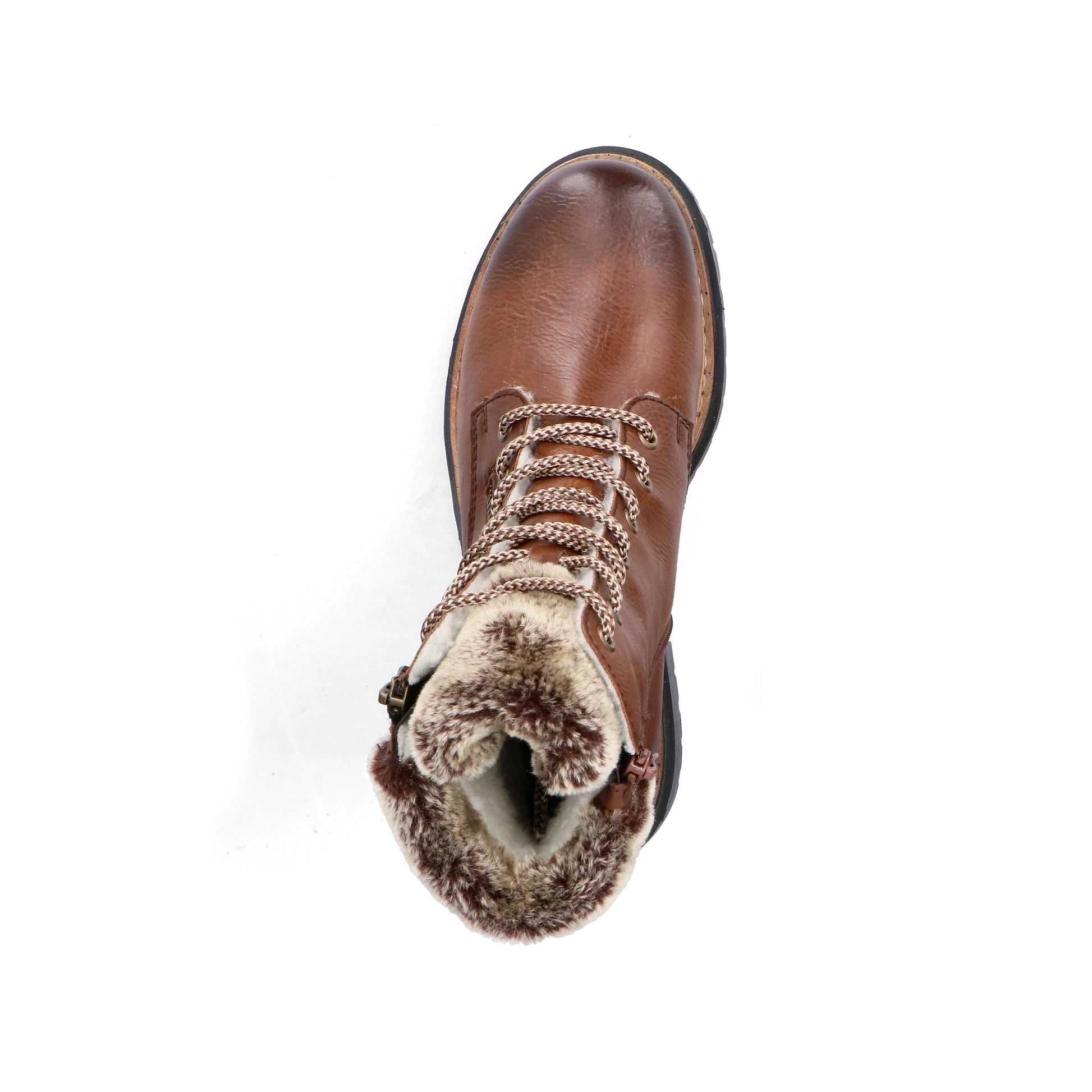 Brown Zip Boots for Women | Rieker 72608-24