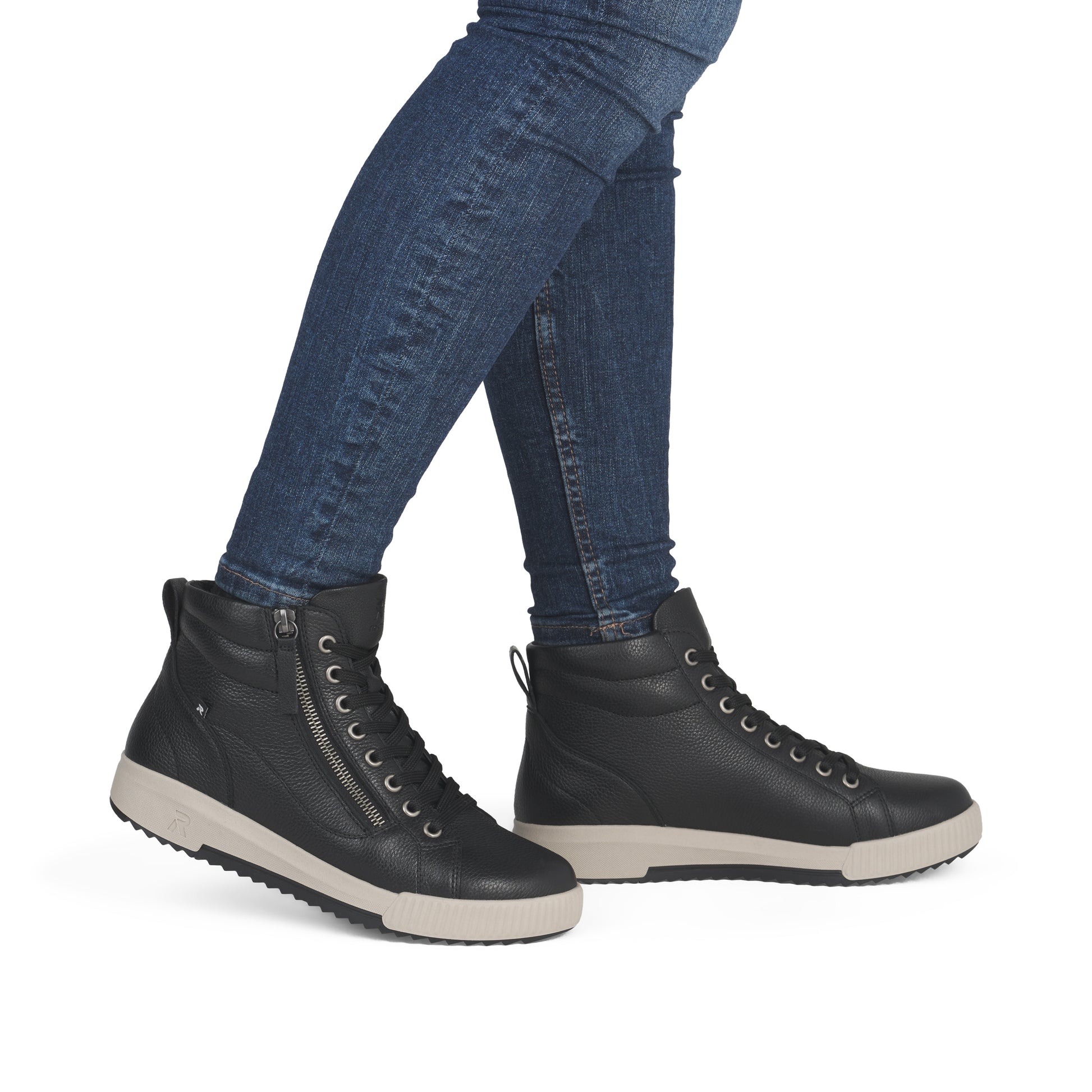 Black Zip Boots for Women | Rieker Sport W0164-00