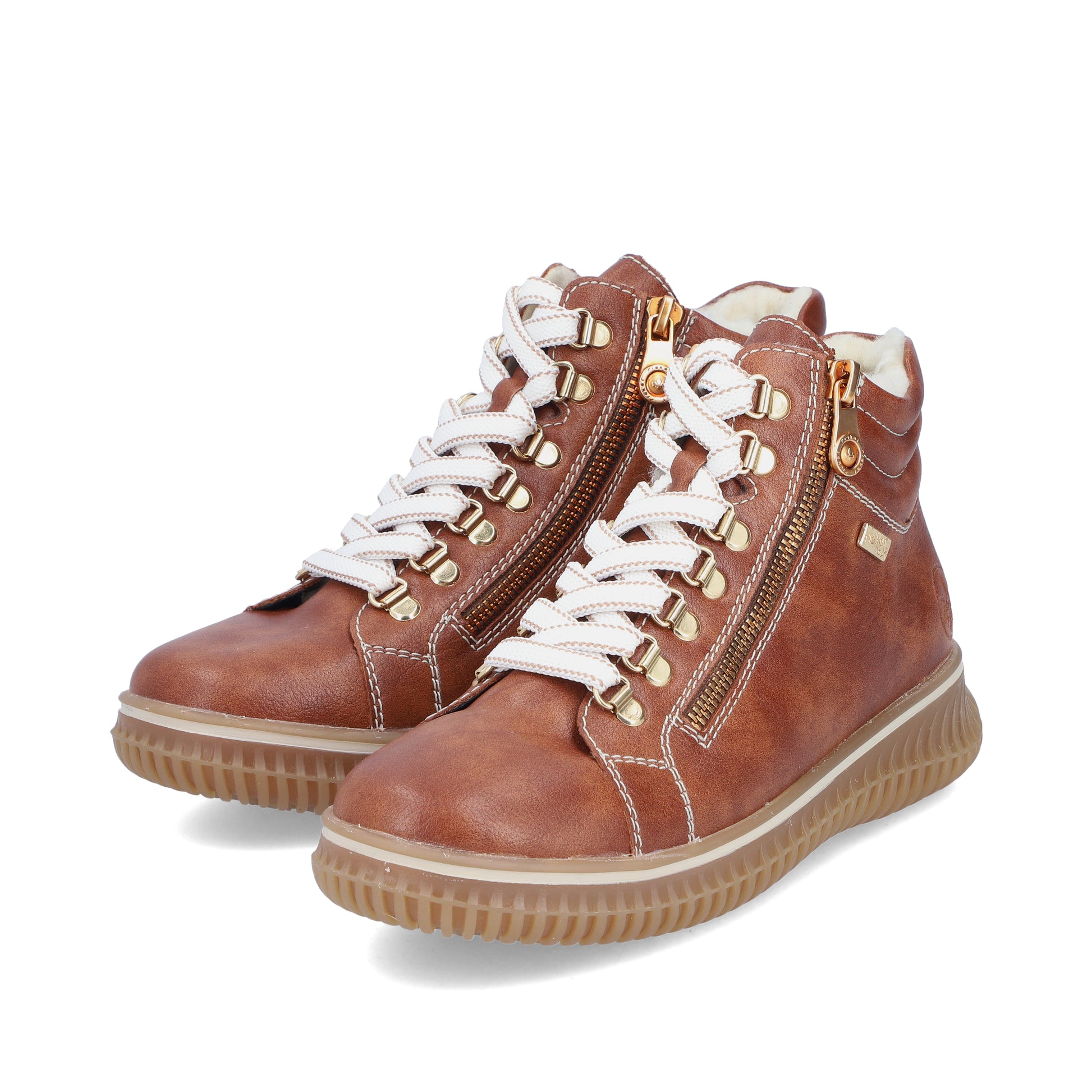 Brown Zip Boots for Women | Rieker 74233-24