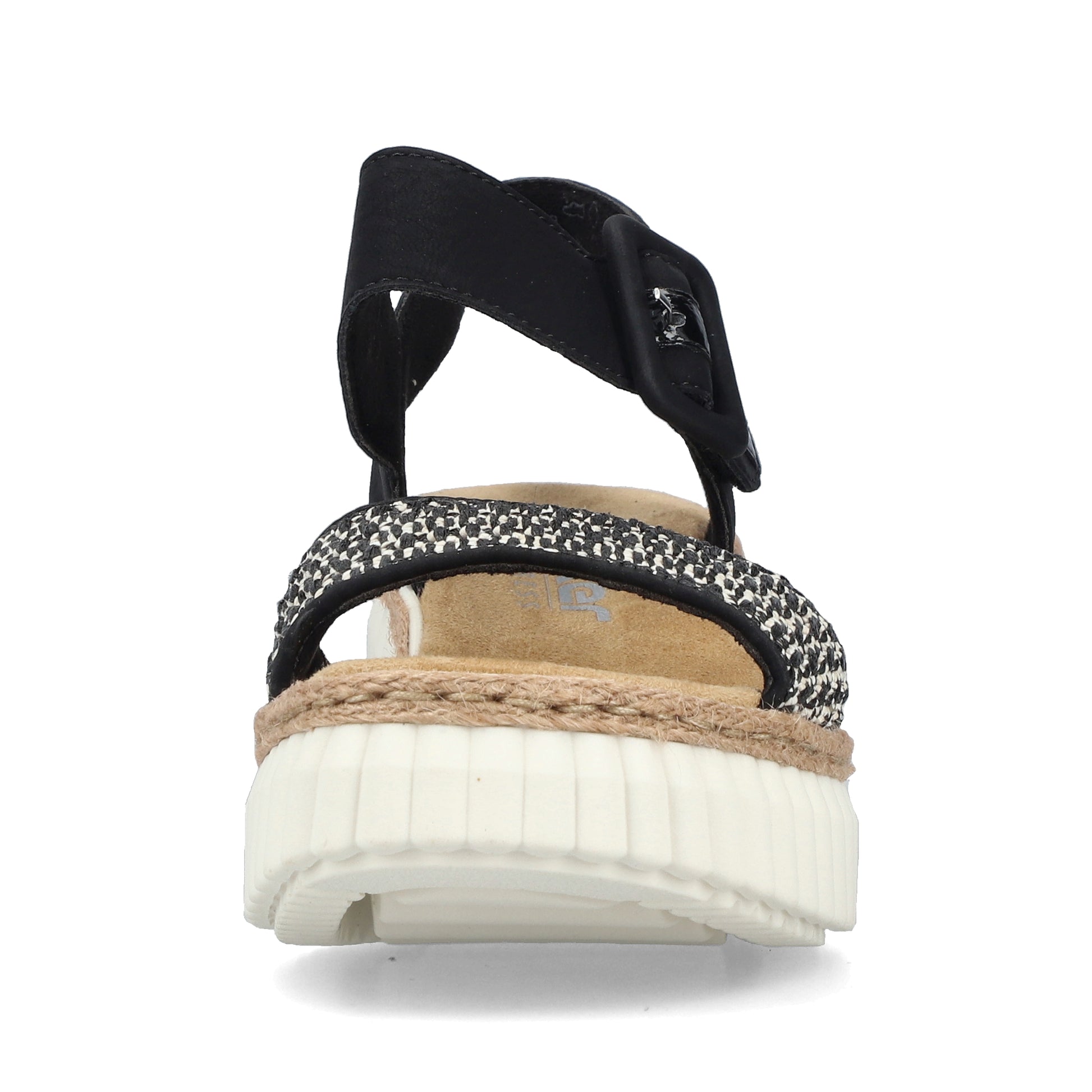 Black Hook & Loop Sandals for Women | Rieker 69176-00