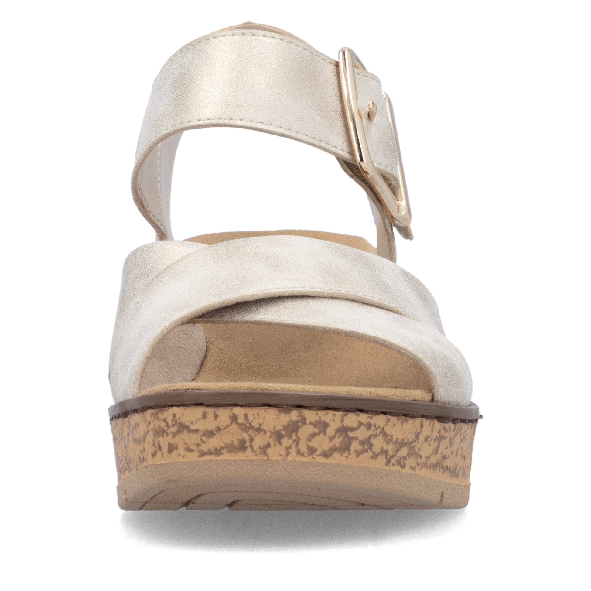 Beige Hook & Loop Sandals for Women | Rieker 63795-60