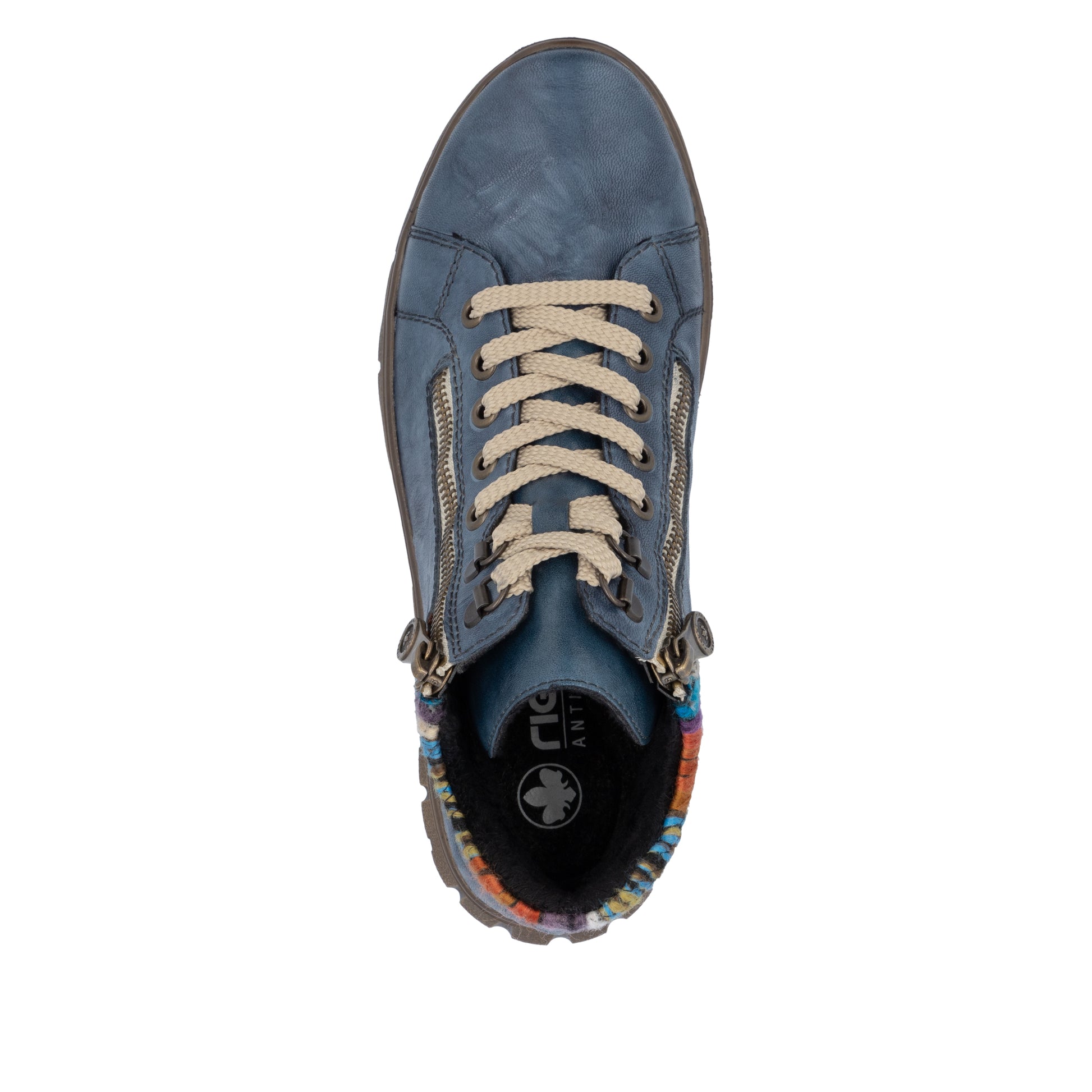 Blue Zip Boots for Women | Rieker N1305-14