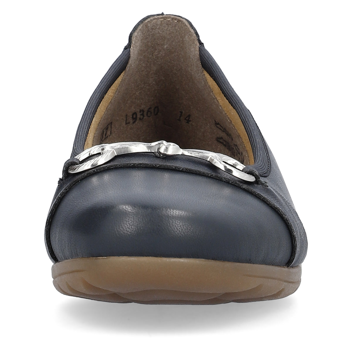 Rieker Women's Blue Ballerina Shoe | L9360-14