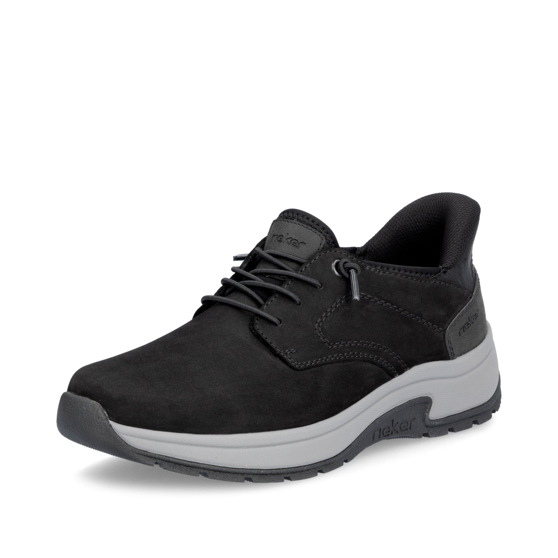 Black Elasticated Shoes for Men | Rieker 11050-00