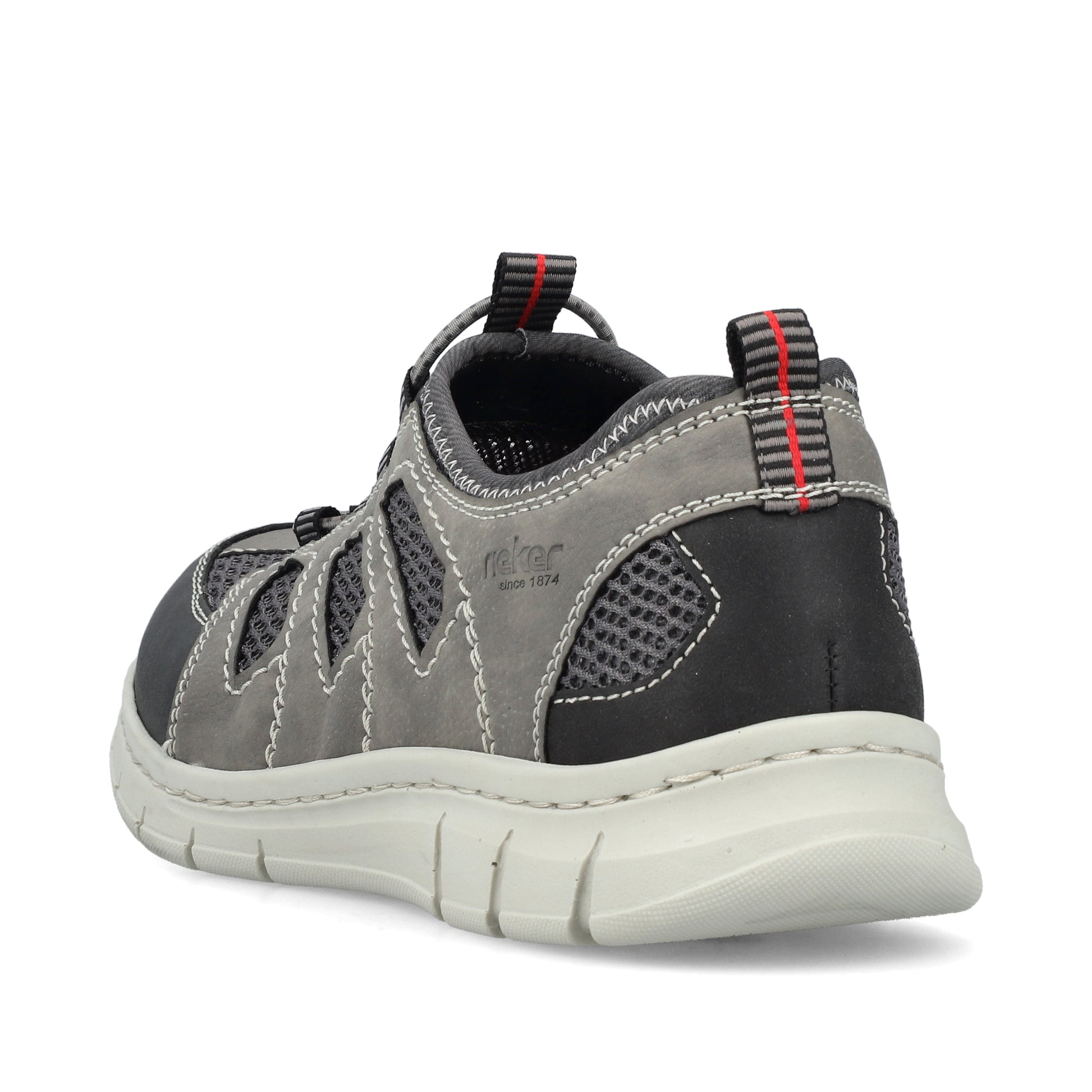 Grey Elasticated Shoes for Men | Rieker B7762-45