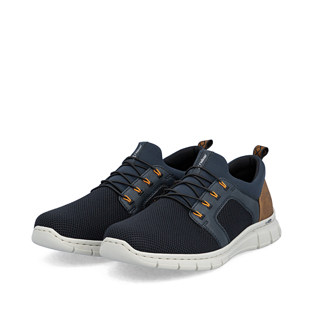 Blue Elasticated Shoes for Men | Rieker B7796-14
