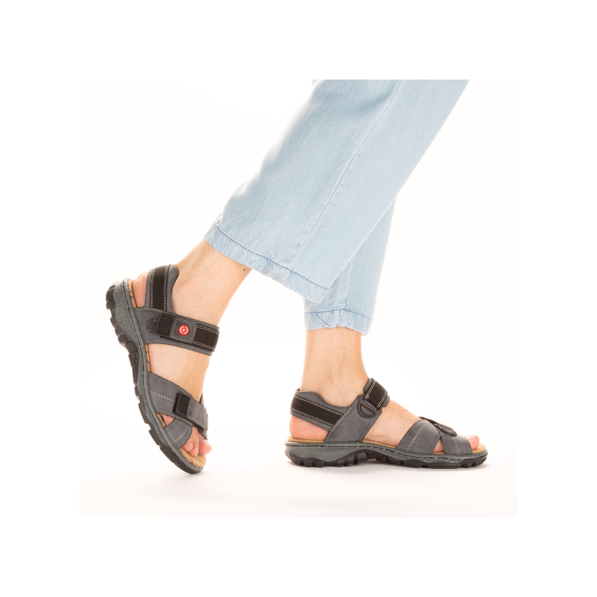 Blue Hook & Loop Sandals for Women | Rieker 68851-14