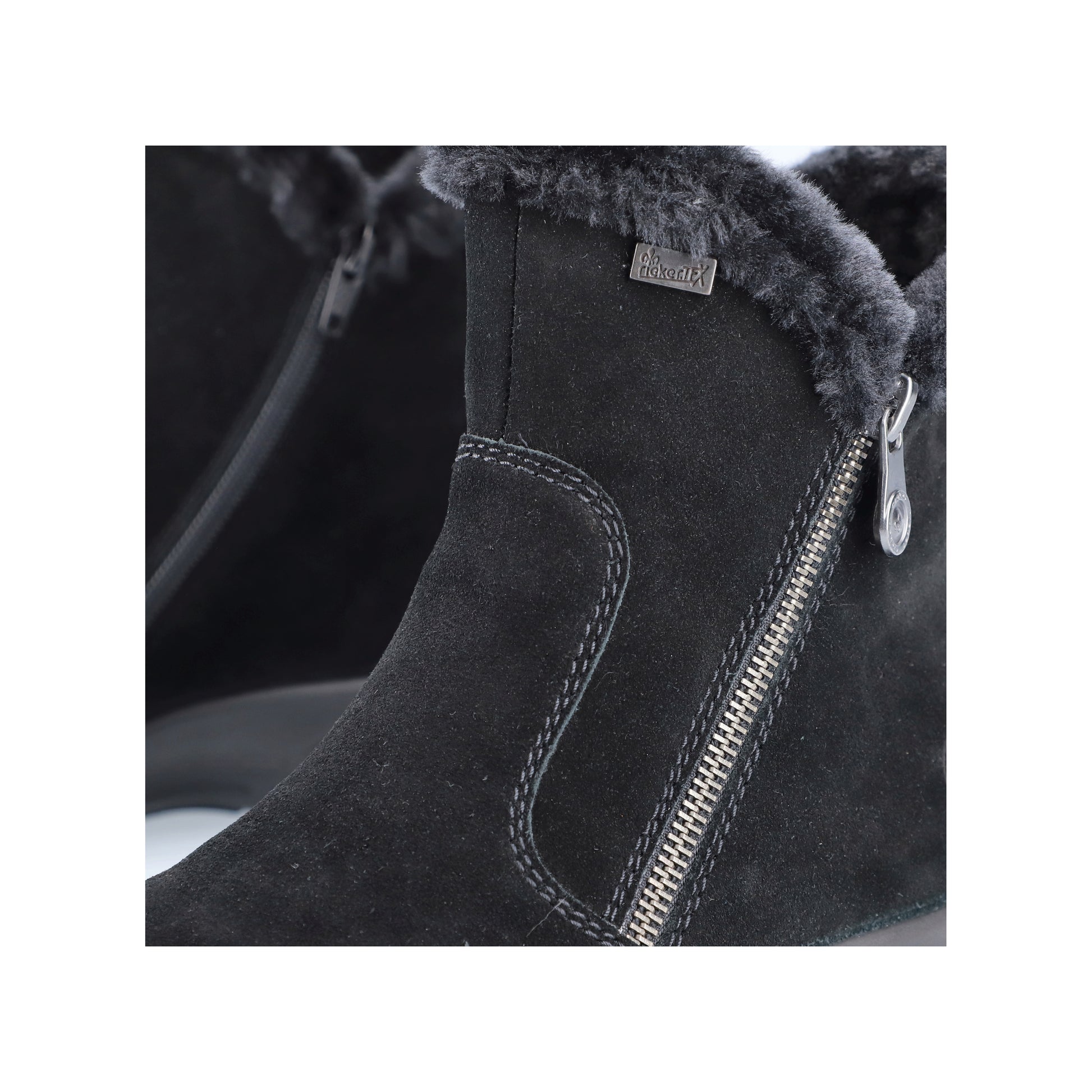 Black Zip Boots for Women | Rieker L7162-00