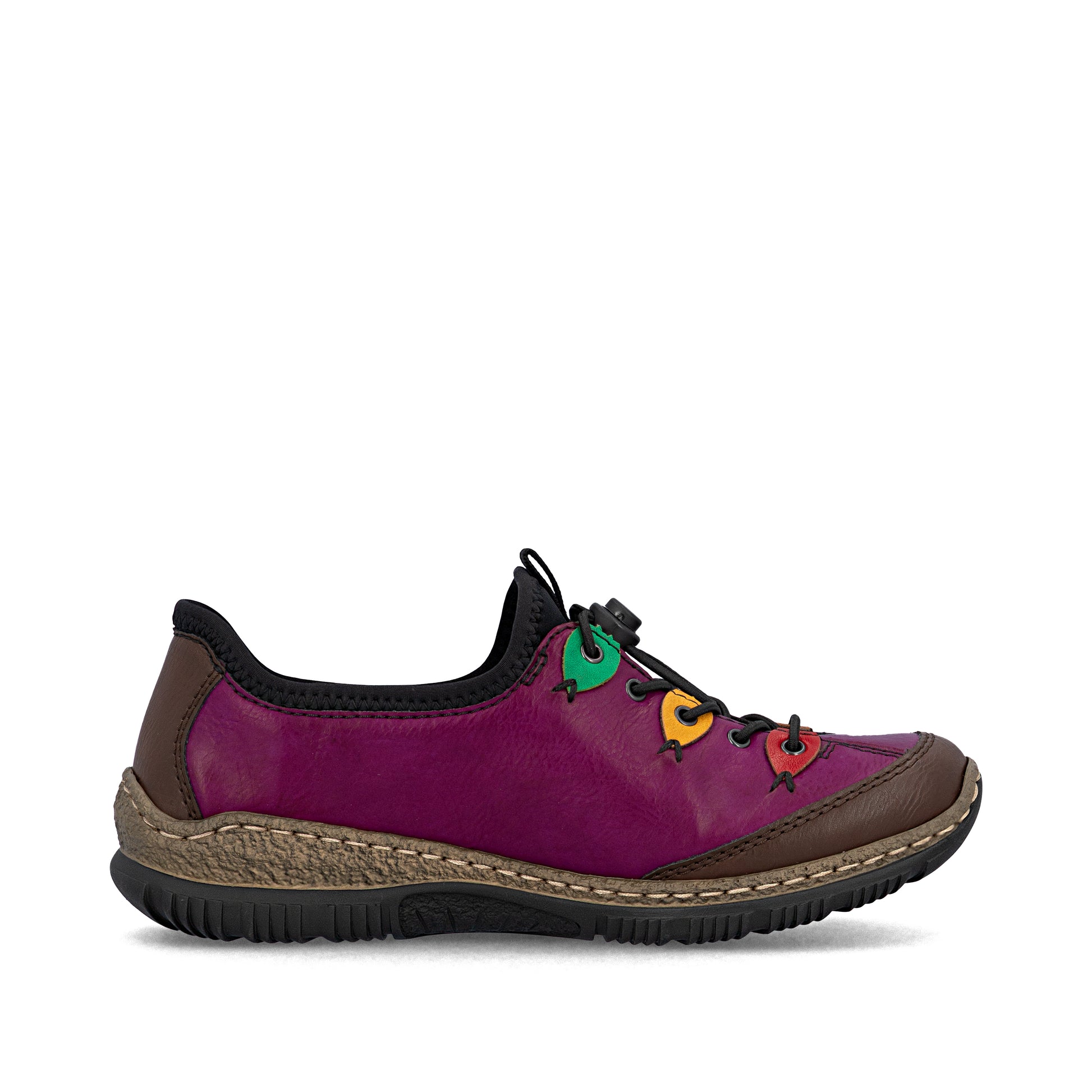 Pink Elasticated Shoes for Women | Rieker N3271-30