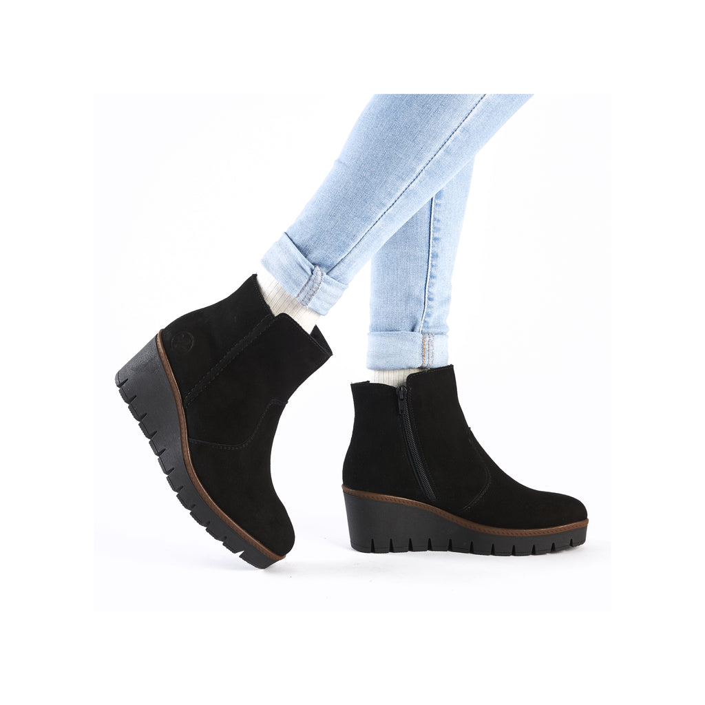 Black Zip Boots for Women | Rieker Y5065-00