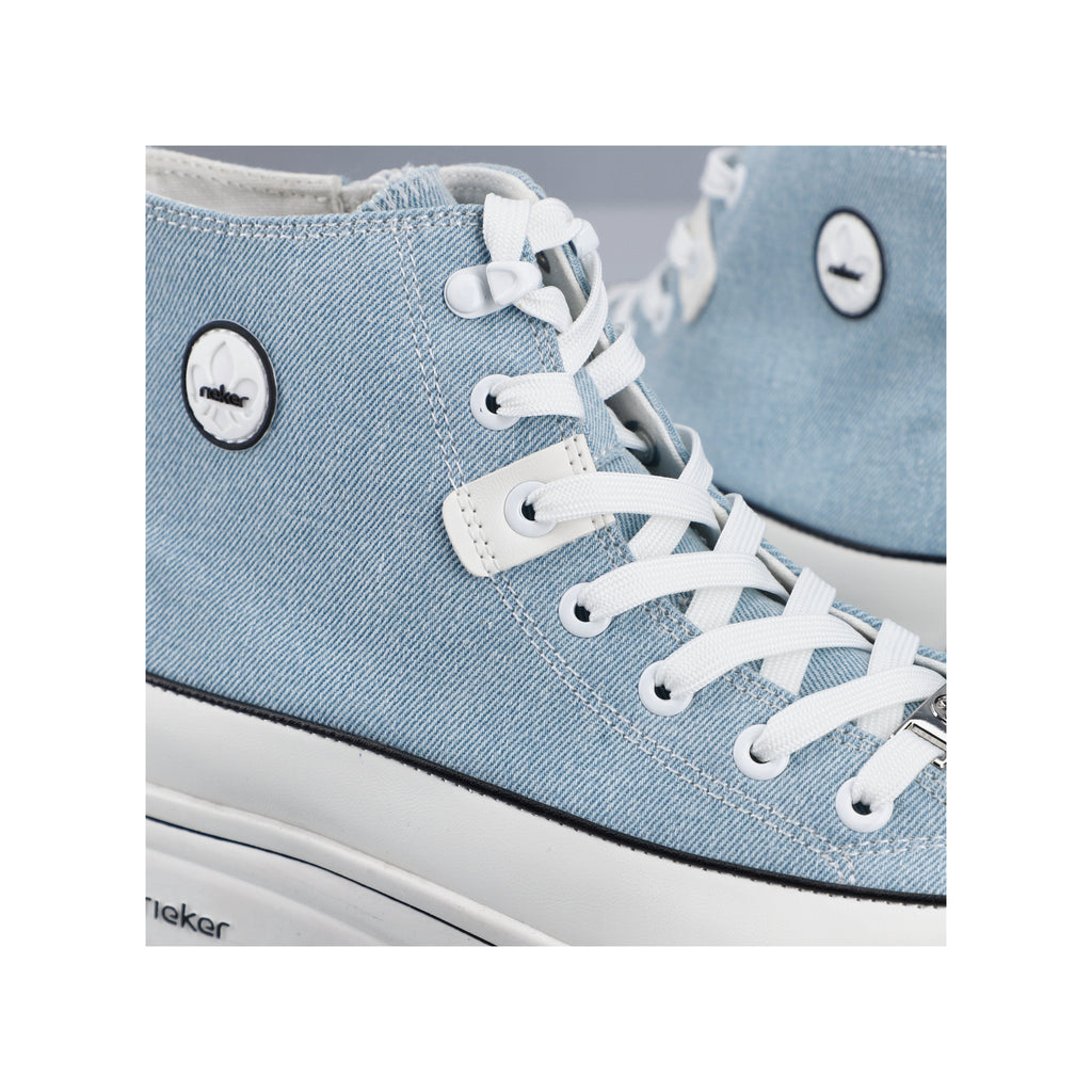 Blue Zip Boots for Women | Rieker 90010-10