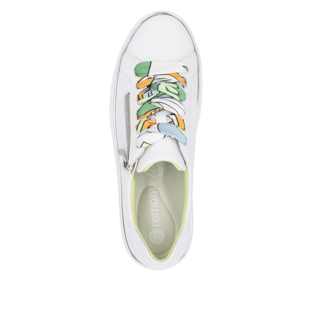 White Zip Shoes for Women | Remonte D1C06-80
