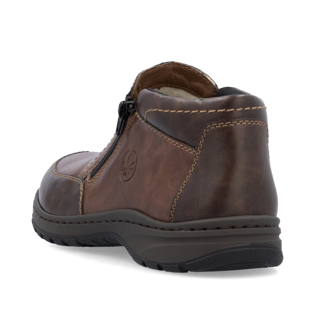 Brown Zip Boots for Men | Rieker 03352-24
