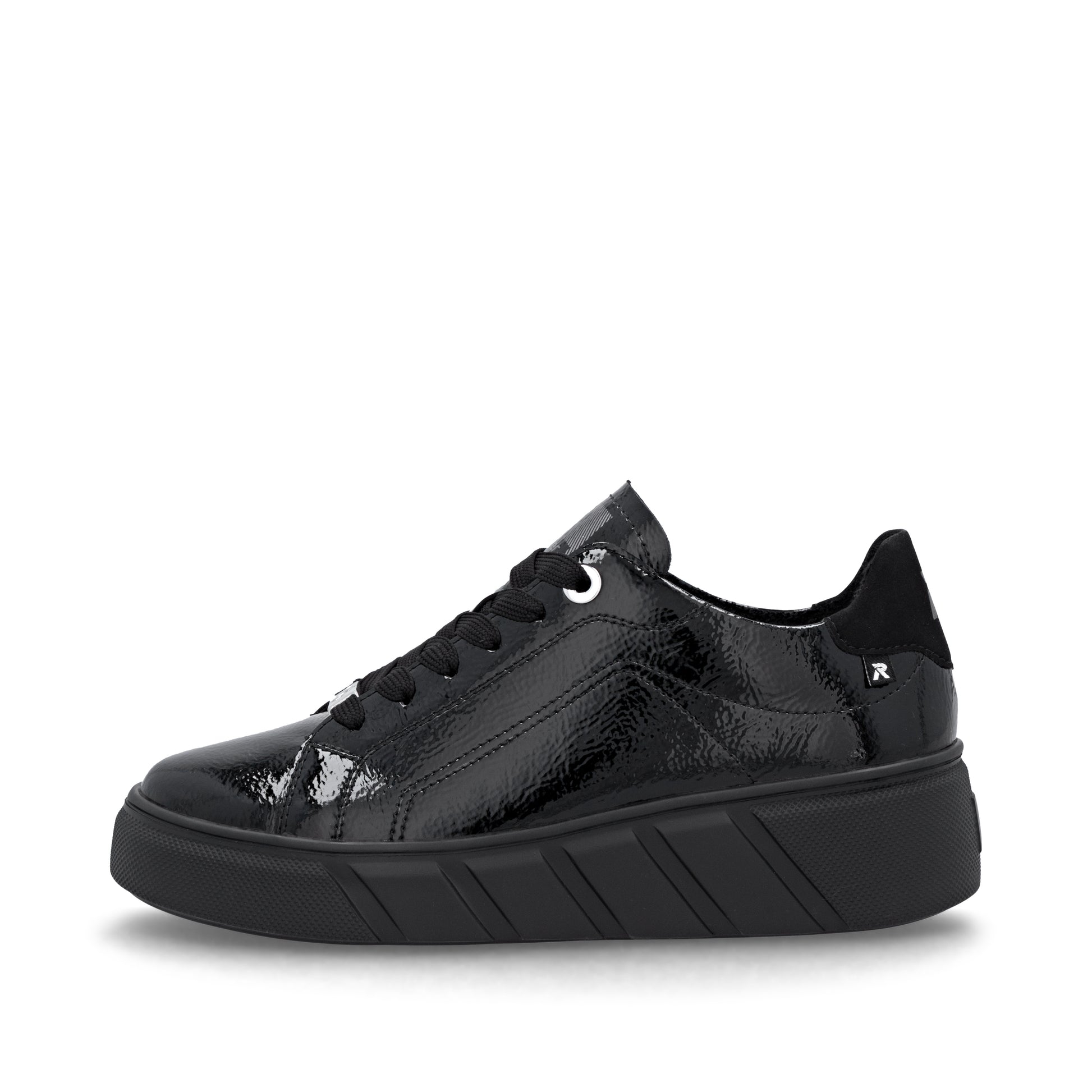 Black Elasticated Shoes for Women | Rieker W2601-00