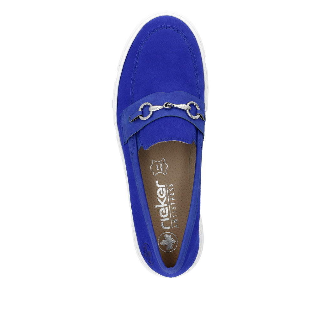 Blue Elasticated Shoes for Women | Rieker N5956-14