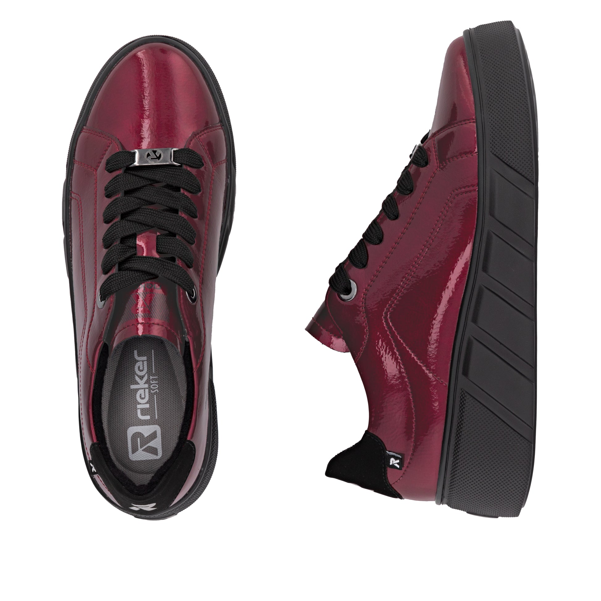 Red Elasticated Shoes for Women | Rieker W2601-35