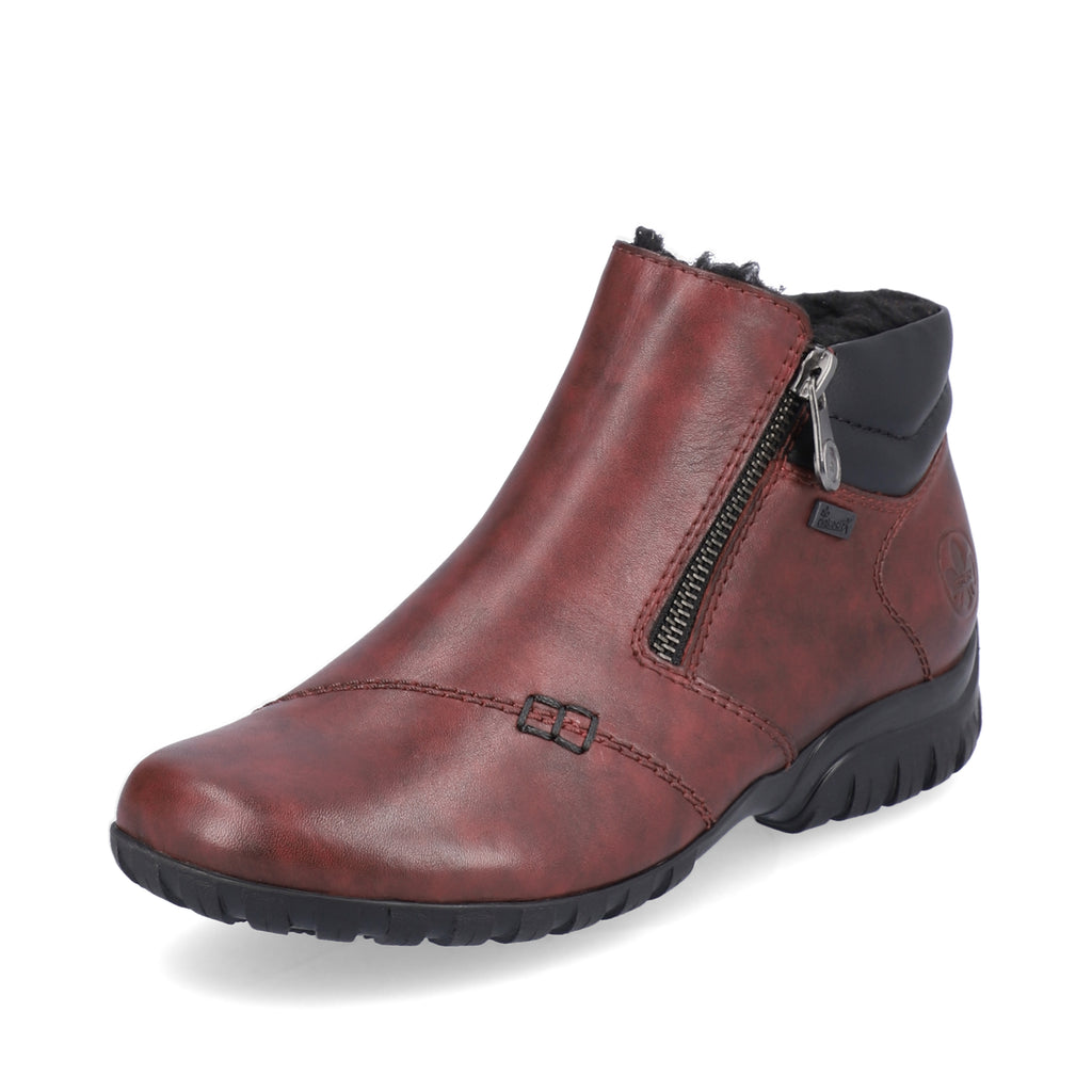 Red Zip Boots for Women | Rieker L4655-35