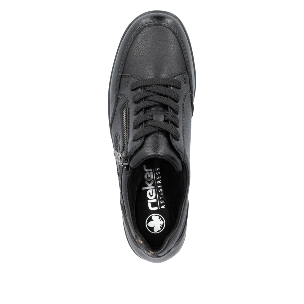 Black Zip Shoes for Women | Rieker L4801-00