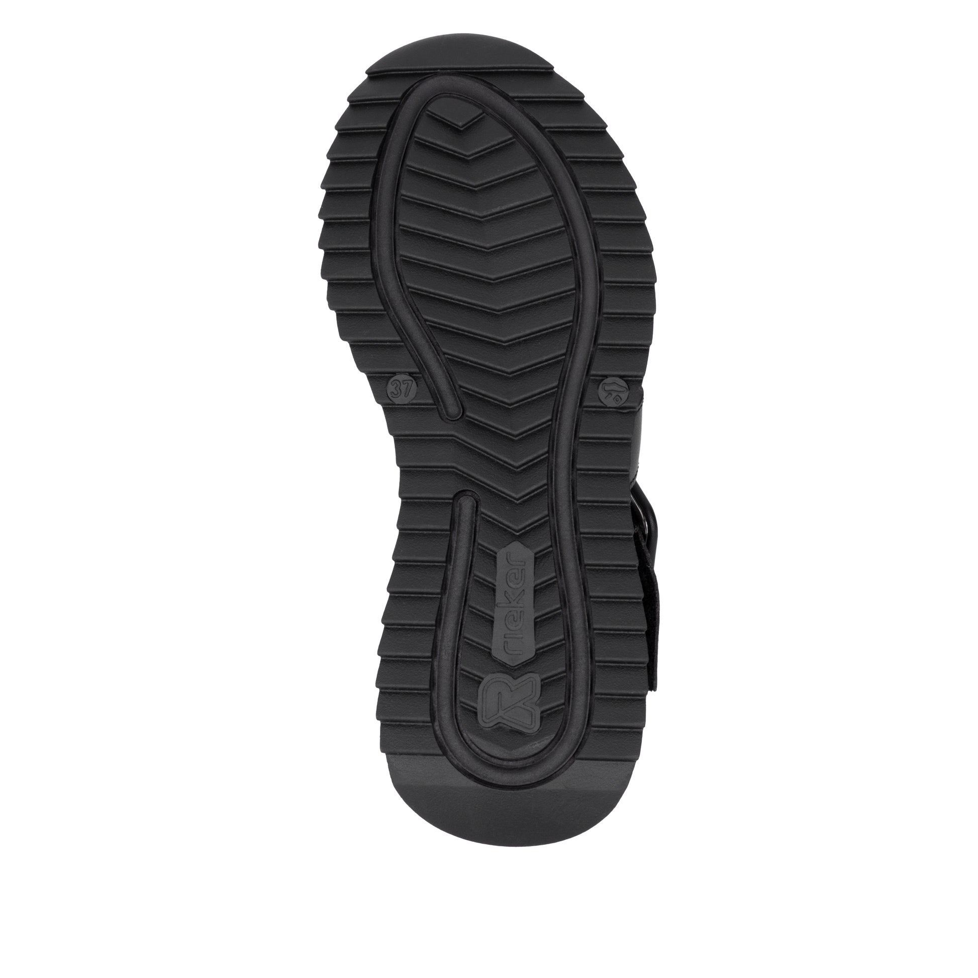 Black Hook & Loop Sandals for Women | Rieker W2950-00