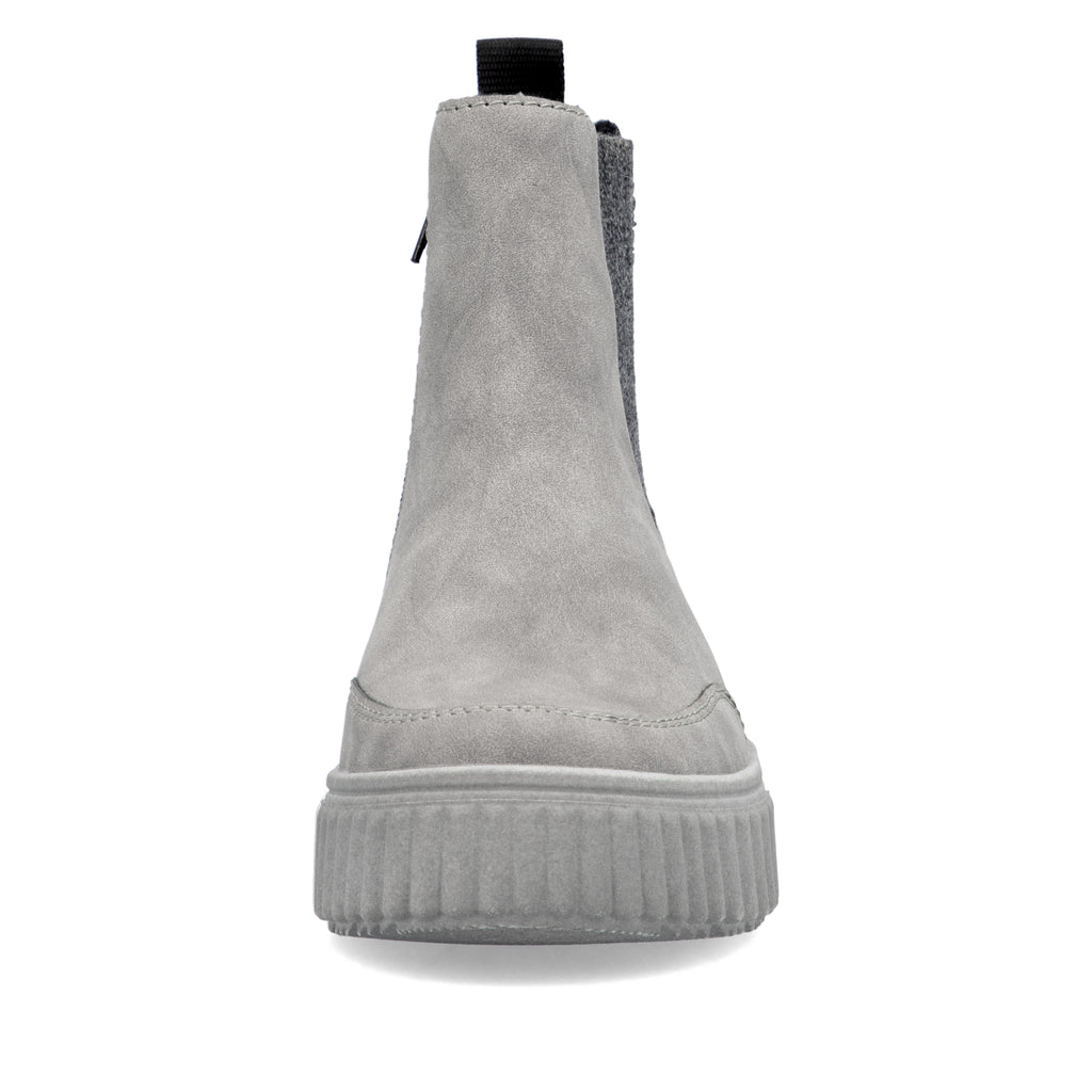 Grey Zip Boots for Women | Rieker N2553-40