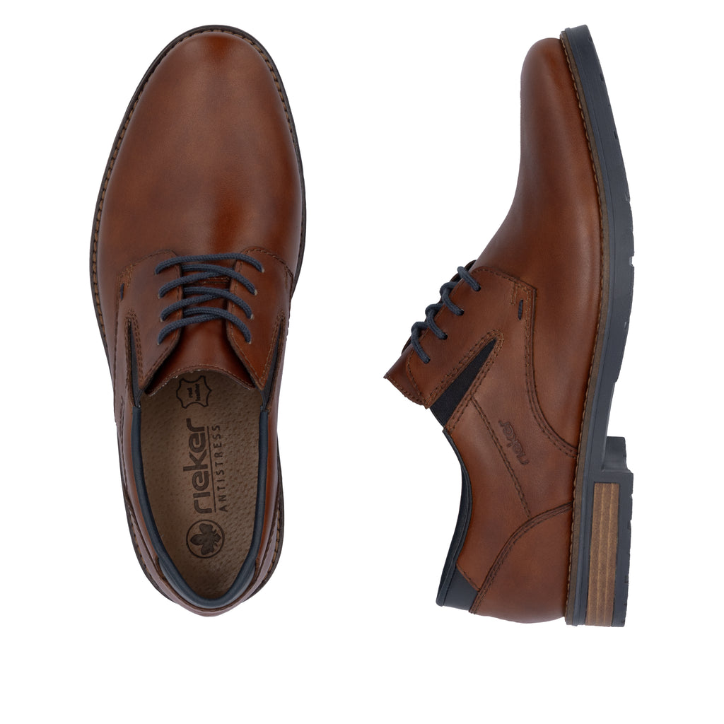 Brown Elasticated Shoes for Men | Rieker 14621-24