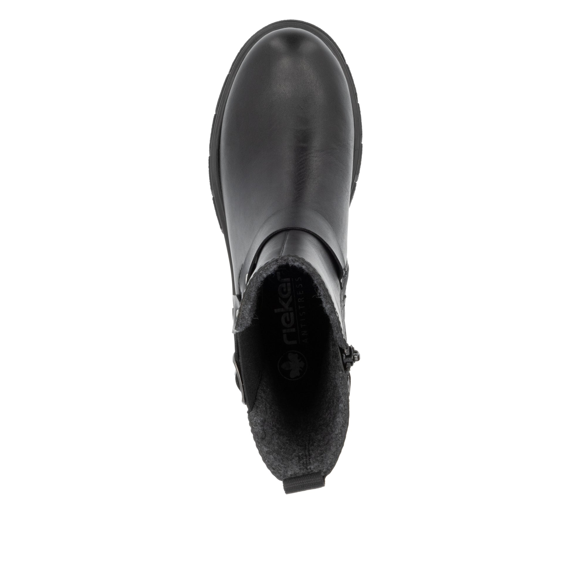 Black Zip Boots for Women | Rieker Z9177-00